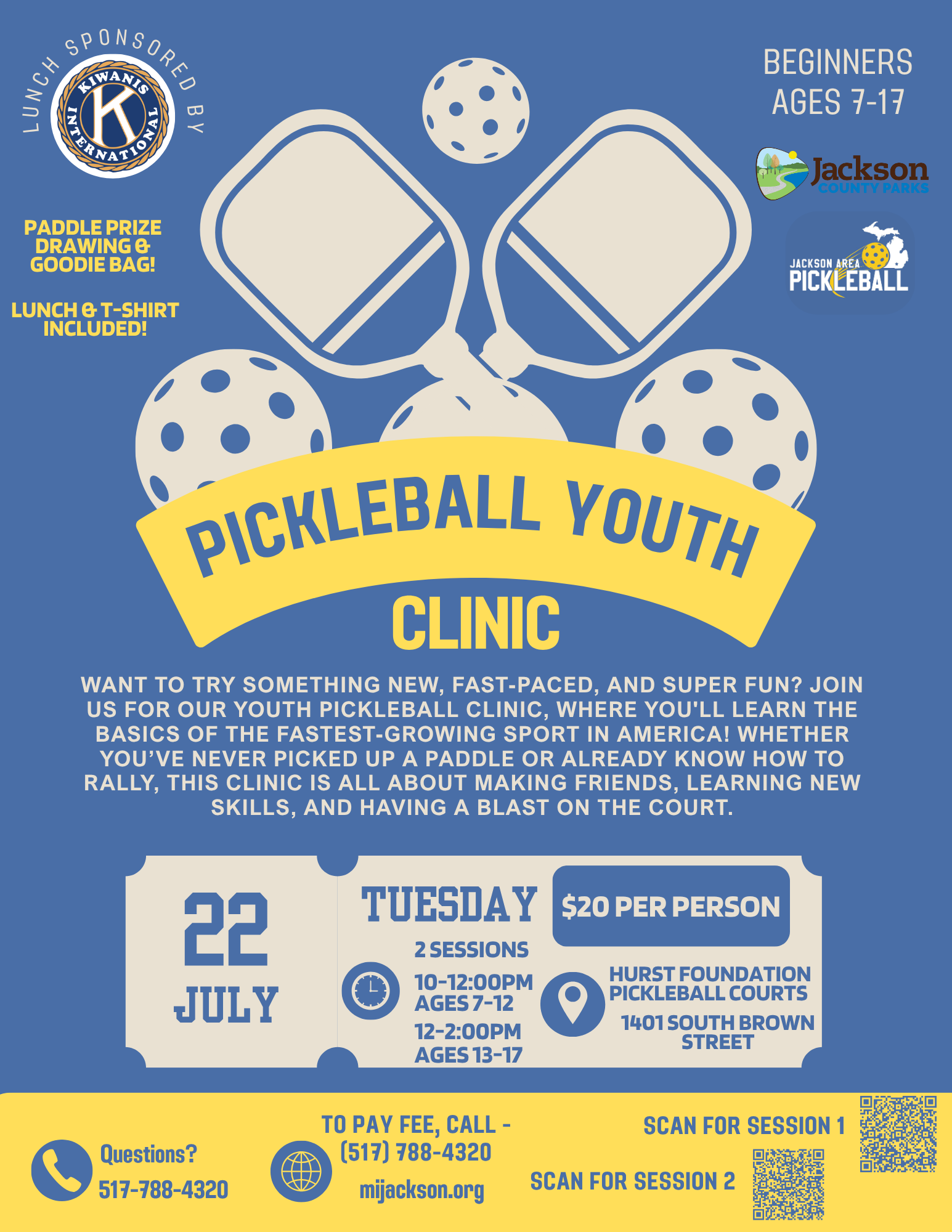 Pickleball Youth Clinic