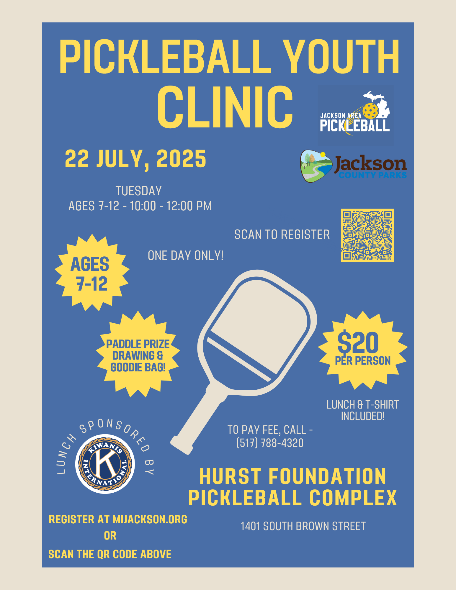 Pickleball Youth Clinic