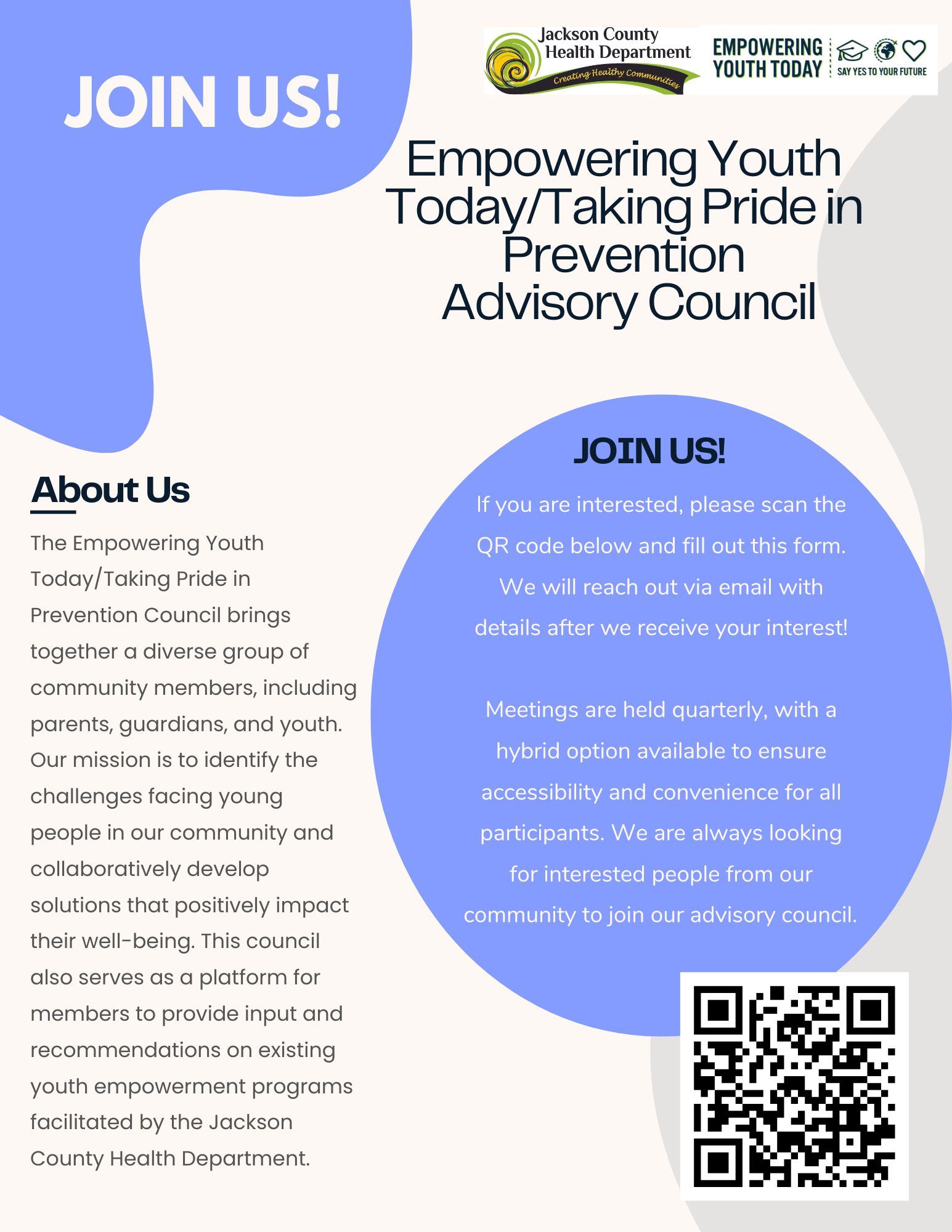 EYT/TPIP Advisory Council flyer