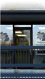 Wesley Street Jail entrance and windows